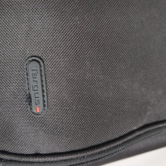 Targus 16" Black/Red Travel Laptop Bag 3 Compartments with Carry On Strap - Picture 6 of 6